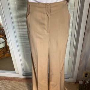 St. John pants , tan, light weight fabric, size 2